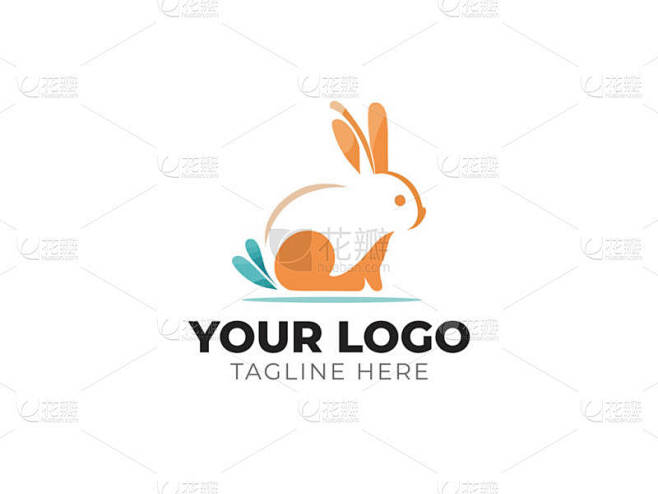 可移植兔Logo向量图解
