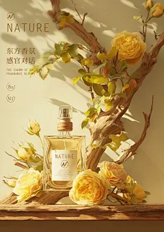 AI海报 玫瑰香水 东方香水