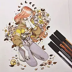 美的不要不要的手绘插画，这配色太绝了_昙花 : 在小编看来Sibylline 笔下的女孩用一位作家朋友说的话，“醉里挑灯看花”，是有意思的事：等待羞涩的美人，在在千呼万喚中，一点一点地展现它的秀色。人呢，以百年记，也不过是三万六千五百多天，在历史长河…