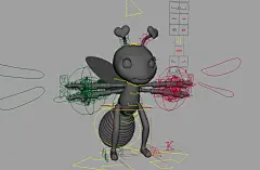 萤火虫YingHuoChong_ik_setupFN动物maya绑定模型下载-美酷网