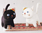 Cute Felt Kittens Mascots Felt Kawaii Cat Plush Stuffed Toy Doll pdf Scaled E PATTERN in Japanese and Pieces Titles in English : Limited Offer Sale !  Item Description: E PATTERN for Cute Felt Kittens Mascots   Format: PDF Total 5 pages Language: Instruct