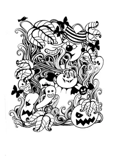 黑白的精灵 - 插画原创作品 - 创意人插画网