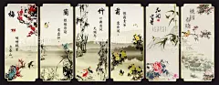 梅兰竹菊  - 源文件下载【酷图网】梅花,梅,梅花素材,梅花海报,装饰画,壁画,客厅装饰画,水墨装饰画,唯美,意境,中国风装饰画,风景装饰画,山水装饰画,意境装饰画,中国风,古风,中国风背景,古风背景,山水画,山水墨画,中国风素材,