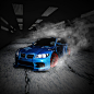 My Smokee BMW After BURNout, Sooraj sunil : BMW M3GTR E92 blue color Maya 3d model using mental ray material with in 16 hours working time 