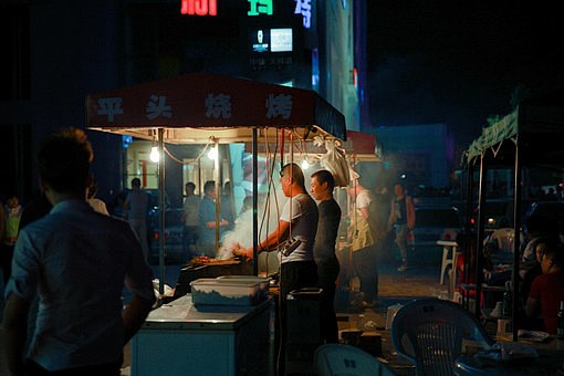 夜市, 烧烤, 人物