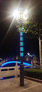 七彩渐变景观灯