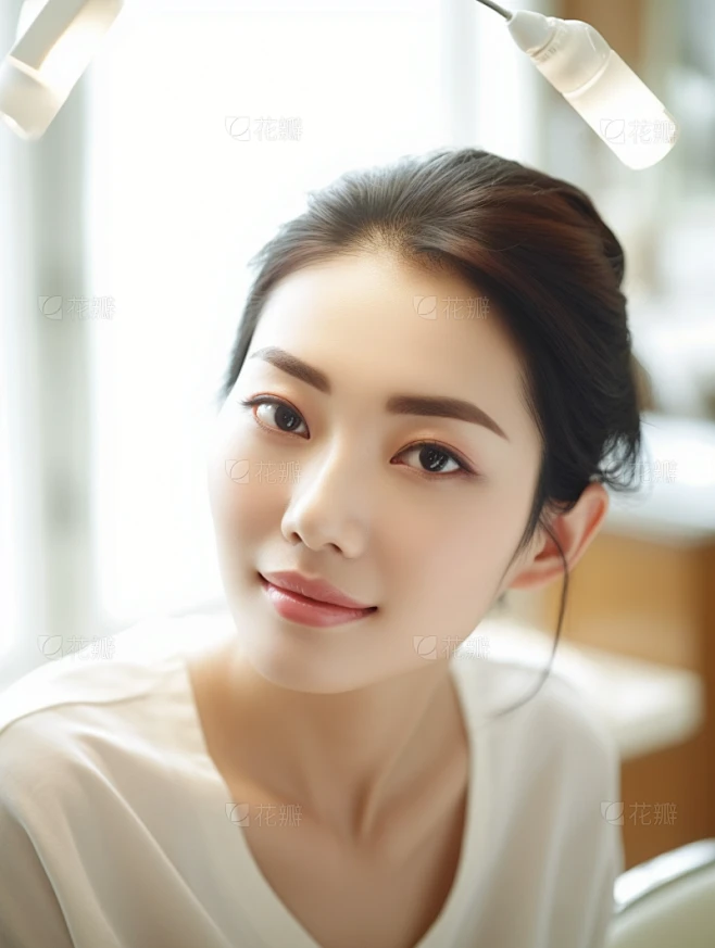 美容女模特人像素材-花瓣网