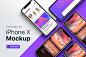 %name APP界面设计截图预览iPhone X手机样机模板v2 Presentation Kit – iPhone showcase Mockup