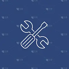 扳手和螺丝刀图标