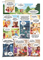 L'Envers des Contes (comic book) : Comic book adaptation from "L'Envers des Contes", a serie of children's book by Catherine Girard-Audet and Claire Pyatt. Scenario: Gihef, editor: Kennes.