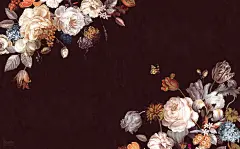 现代 欧式 手绘 花卉 牡丹 效果图 壁画 壁纸 墙画 背景墙 电视背景 床头背景 卧室 酒店