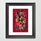 Life is an Experiment Framed Art Print