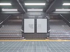 地下的,地铁,模板,车站,三个物体,围墙,绘画插图,地铁站,白色