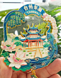 台州临海东湖浮雕流沙冰箱贴 - 小红书