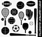 Image result for Sports equipment silhouette
