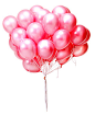 漂浮元素气球粉色圆形气球