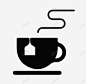 茶杯图案图标 热气 热茶 茶具 茶叶袋 茶壶 饮料 黑色 UI图标 设计图片 免费下载 页面网页 平面电商 创意素材