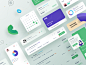 CPA dashboard - Kit gradient redesign ux design ui library component chart 3d dashboard application kit ui kit card design system