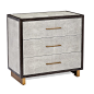 Maia 3 Drawer Chest - Grey