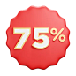 Discount  3D Icon