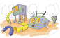 Conceptual Playground Design Sketches | Earthscape Play
