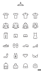 Clothes Icons UI设计 矢量素材 图标设计 sketch_UI设计_Icon图标
