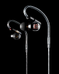 PROFESSIONAL MONITOR HEADPHONES | Audio-Technica : The ATH-E70 is the flagship in-ear monitor model in the E-Series. Its accuracy and detail allow precise balancing of the mix, making it the perfect choice for monitoring on stage or even mixing in the stu