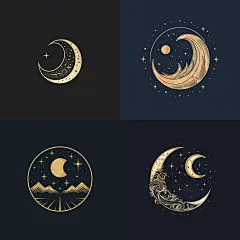 给Lunar Nostalgia制作一个商标图片要求好听好记高端大气上档次符合高端潮流时装的品牌定位 极简主义 发挥创意