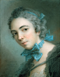 Наттье, Жан-Марк (Париж 1685-1766) -- Портрет девушки
