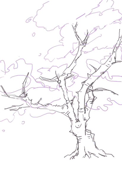 文章-樱花树的绘制方法 | 半次元-AC...