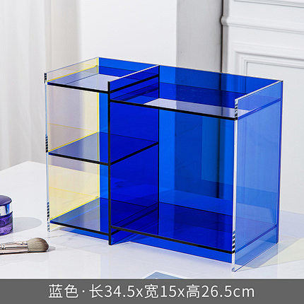 ins炫彩亚克力收纳盒梳妆台化妆品护肤品...