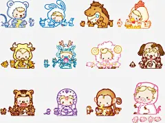 十二星座素材图宝宝 https://bao16.com 卡通动漫 彩色 漫画 星座 十二星座 白羊座 金牛座 双子座 巨蟹座 狮子座 处女座 天秤座 天蝎座 射手座 摩羯座 水瓶座 双鱼座