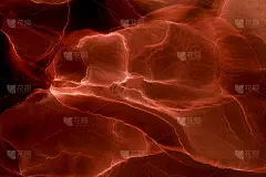 摘要红色海洋系外行星天空，酒精墨水背景，熔岩爆炸，猩红色斑和污渍，丙烯酸壁纸打印材料