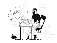 手绘 插图 瑜伽 插画 黑白   - 源文件下载【酷图网】手绘,插图,瑜伽,插画,黑白,人物,