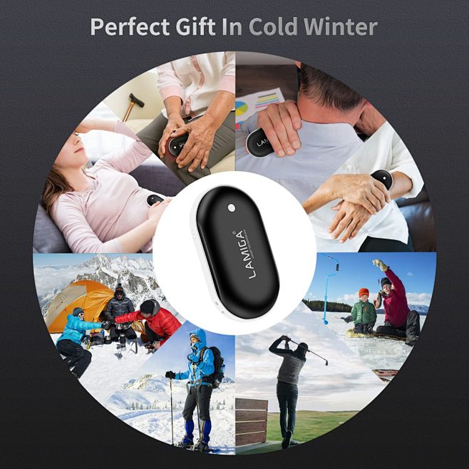 LAMIGA Hand Warmers Rechargeable,Electric Hand Warmer