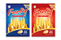 Funky Packaging Design Project : Funky French Fry Snax has always been a favorite among teens with its crunchy, real potato taste, and french fries shaped curls. Joining the Funky snacks family are Criss Cross Crisscut Fry Snacks and Pop-O! Popcorn Snacks