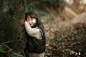 树林里的小姑娘 儿童摄影
