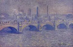 克劳德·莫奈(Claude Monet)高清作品《滑铁卢大桥阳光效应》