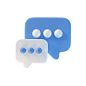 Chat Bubble 3D Icon