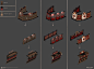 Assassin's Creed Odyssey Player Ship, Wavenwater Michael Guimont : Here's some concepts I've done during my time at Ubisoft Quebec for Assassin's Creed Odyssey. 
I've been assigned to the props team after a while and this was my first task, design the pla