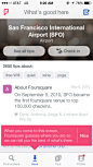 Foursquare的iPhone popovers，详细视图截图