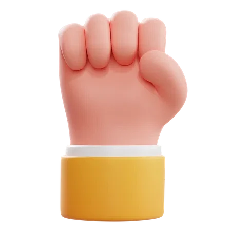 Raised Fist Hand Ges...