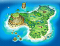 Island, Vlad Krupinin : Iseland of  map for mobile game.