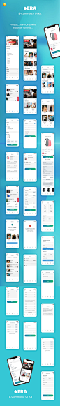 iPhone X 多功能时尚电商 APP UI KIT [Sketch]