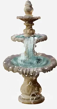 手绘喷泉塔流水免抠素材_新图网 https://ixintu.com 喷泉塔 手绘 流水 清泉