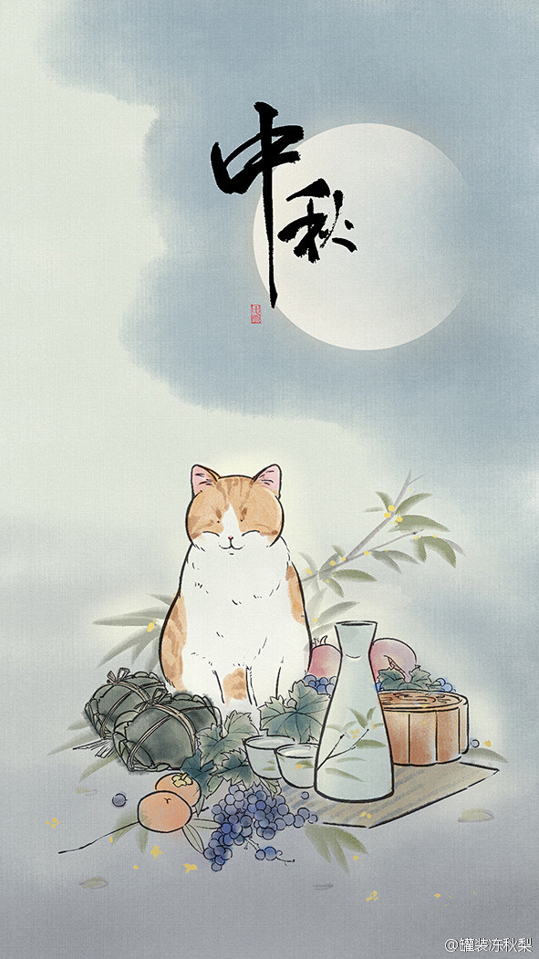 #夢·猫# 举杯邀月吃螃蟹~小盆宇们中秋...