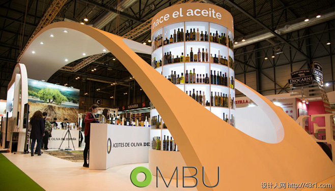弧形展台_OLIVE OIL _展会设计...