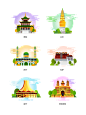城市建筑矢量元素（五)