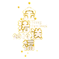 2019猪年祝福语免扣png艺术字