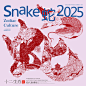 2025蛇年丨蛇图案-海报-邮票设计-古田路9号-品牌创意/版权保护平台